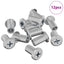 Låse Skive 12 stk. Sølv M6 x 15 mm Stål