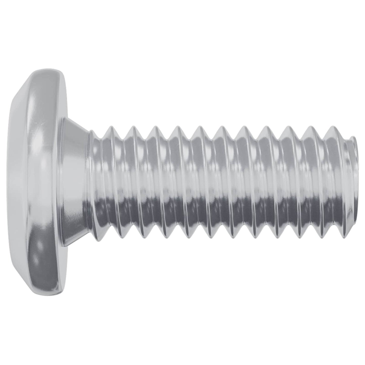 Hovedlås Skrue 12 stk. Sølv M6 x 15 mm Stål