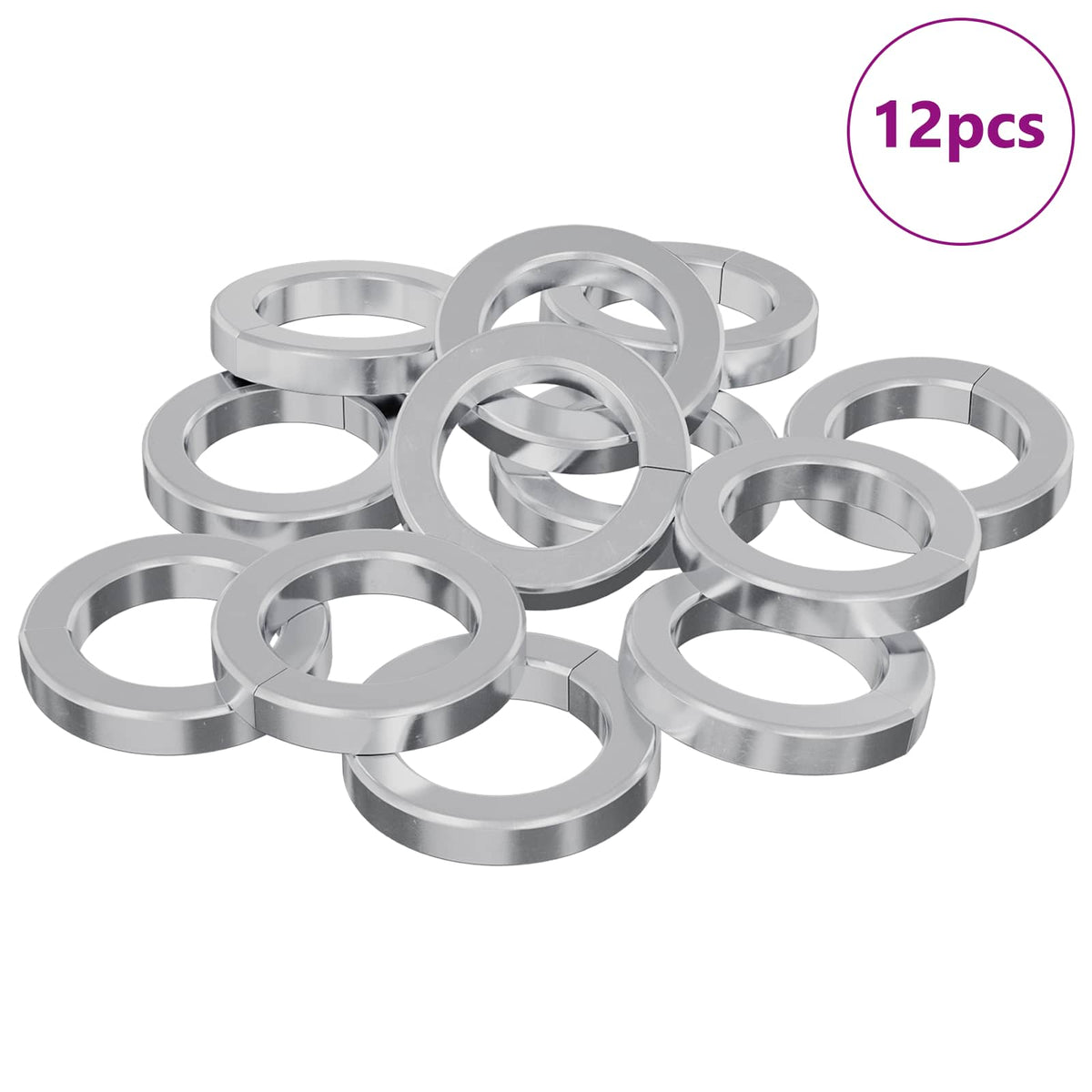 Fjedervasker 12 stk. Hvid 13 x 1 mm Jern