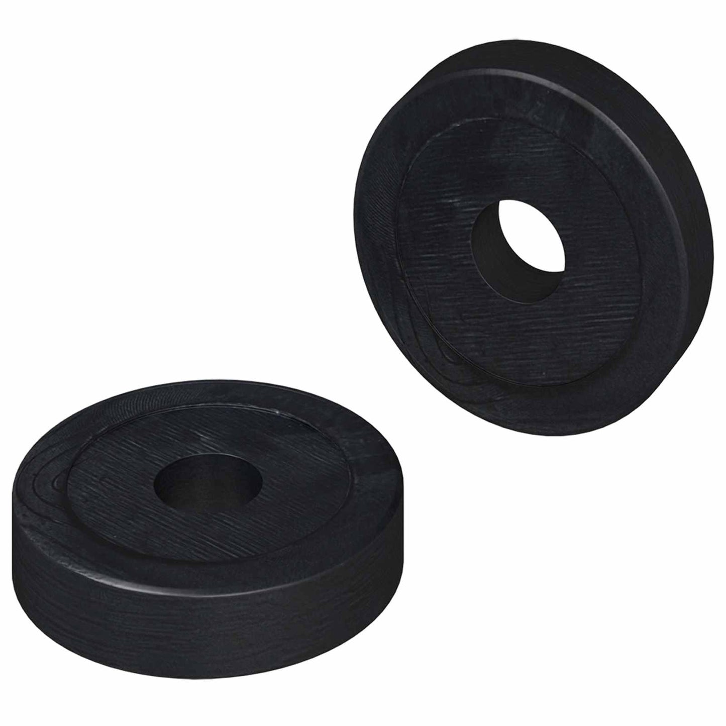 velegnet til flade skiver 2 stk. Sort ∅15 x 3 mm PVC Copolymer