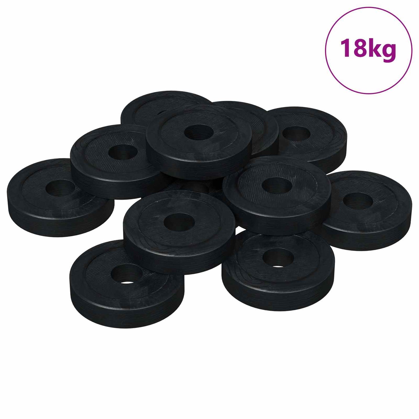 velegnet til flade skiver 36000 stk. Sort ∅15 x 3 mm
