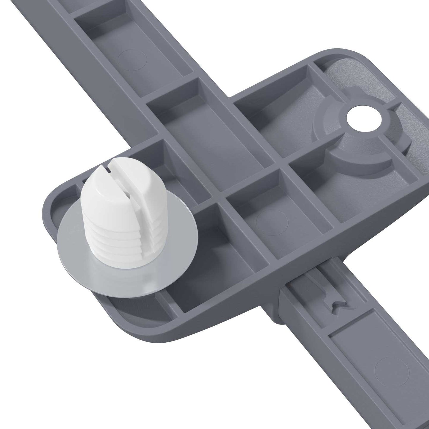 Blød luk damper 2 stk. Grå 125 x 47 x 15 mm PP