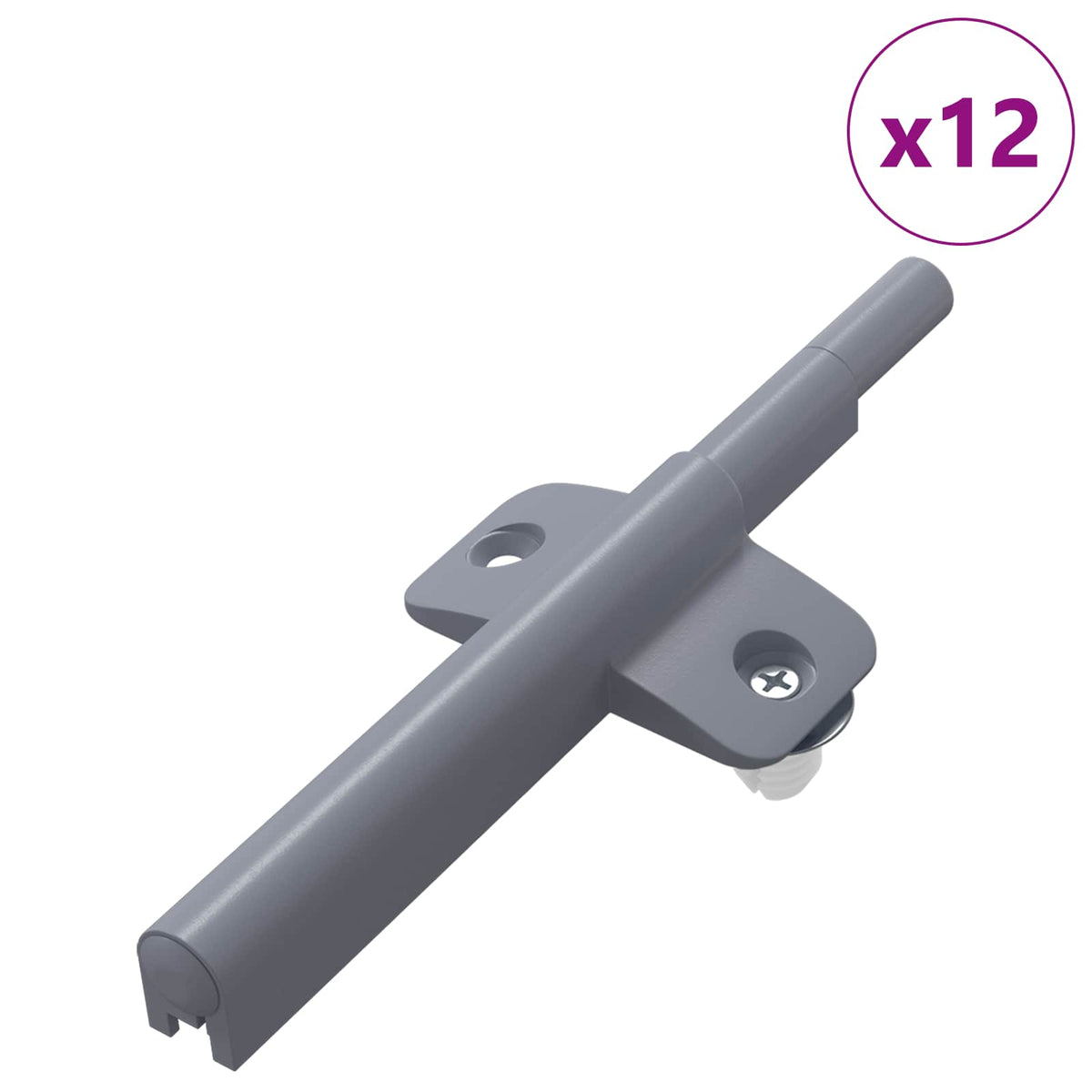Blød luk damper 12 stk. Grå 125 x 47 x 15 mm PP