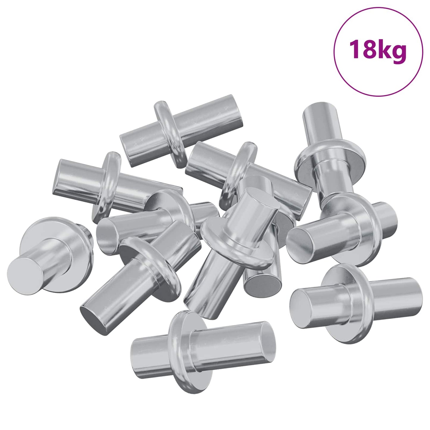 Hylde Peg 4500 stk. Sølv 8,6 x 8,6 x 14,6 mm Stål