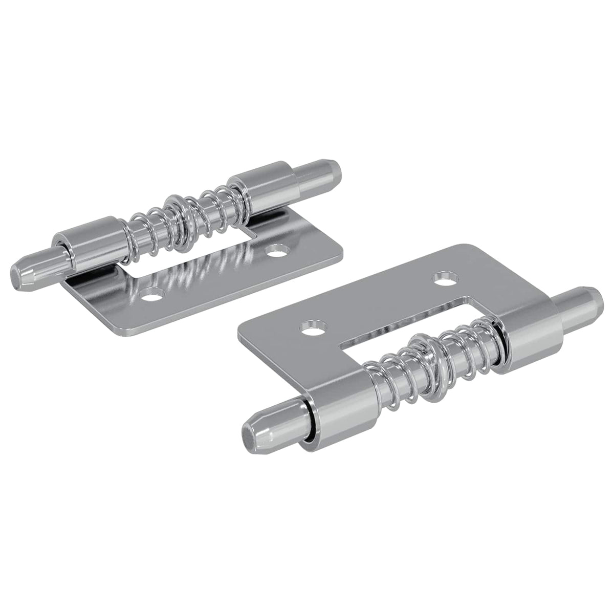 Lås 2 stk. Sølv 46 x 17 x 1,2 mm Stål
