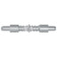 Lås 2 stk. Sølv 46 x 17 x 1,2 mm Stål
