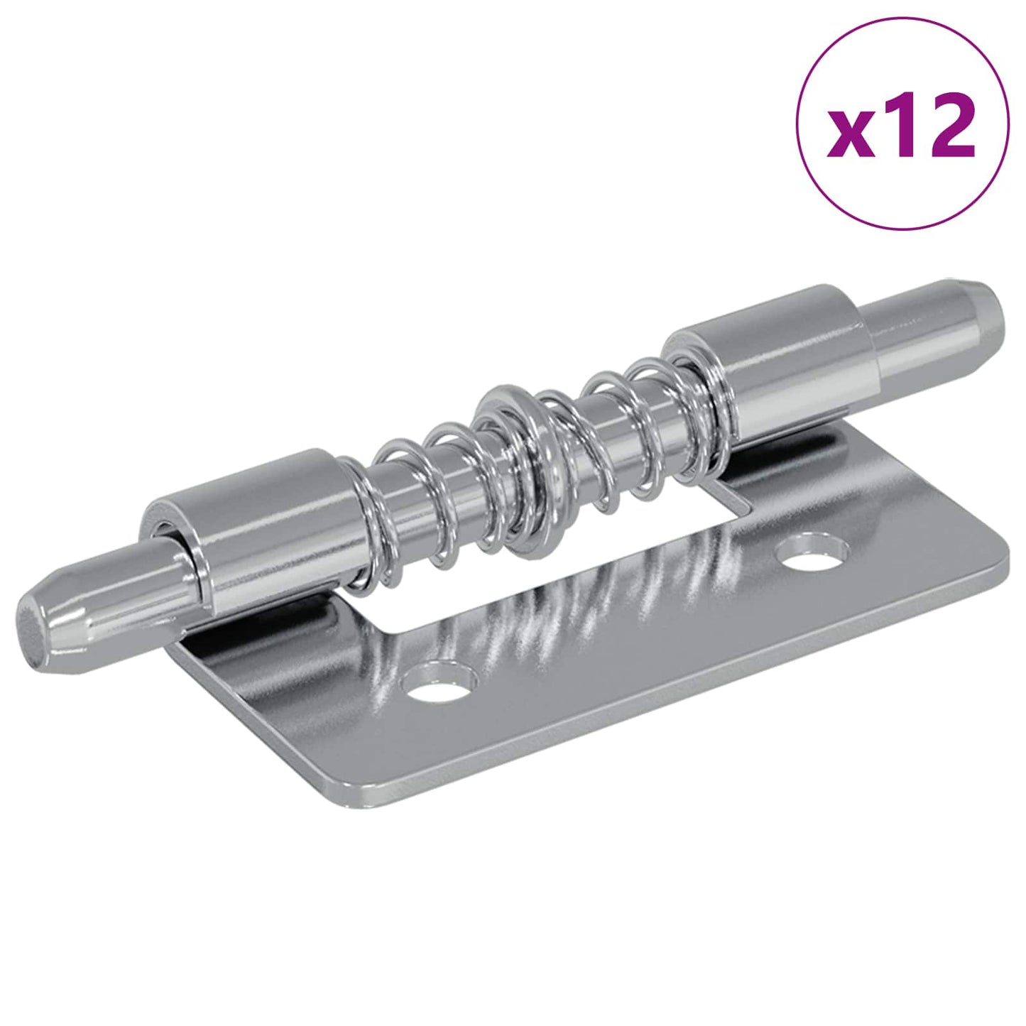 Lås 12 stk. Sølv 46 x 17 x 1,2 mm Stål