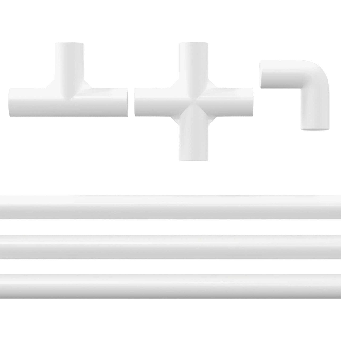 PVC rør 29 stk. Hvid PP og PE