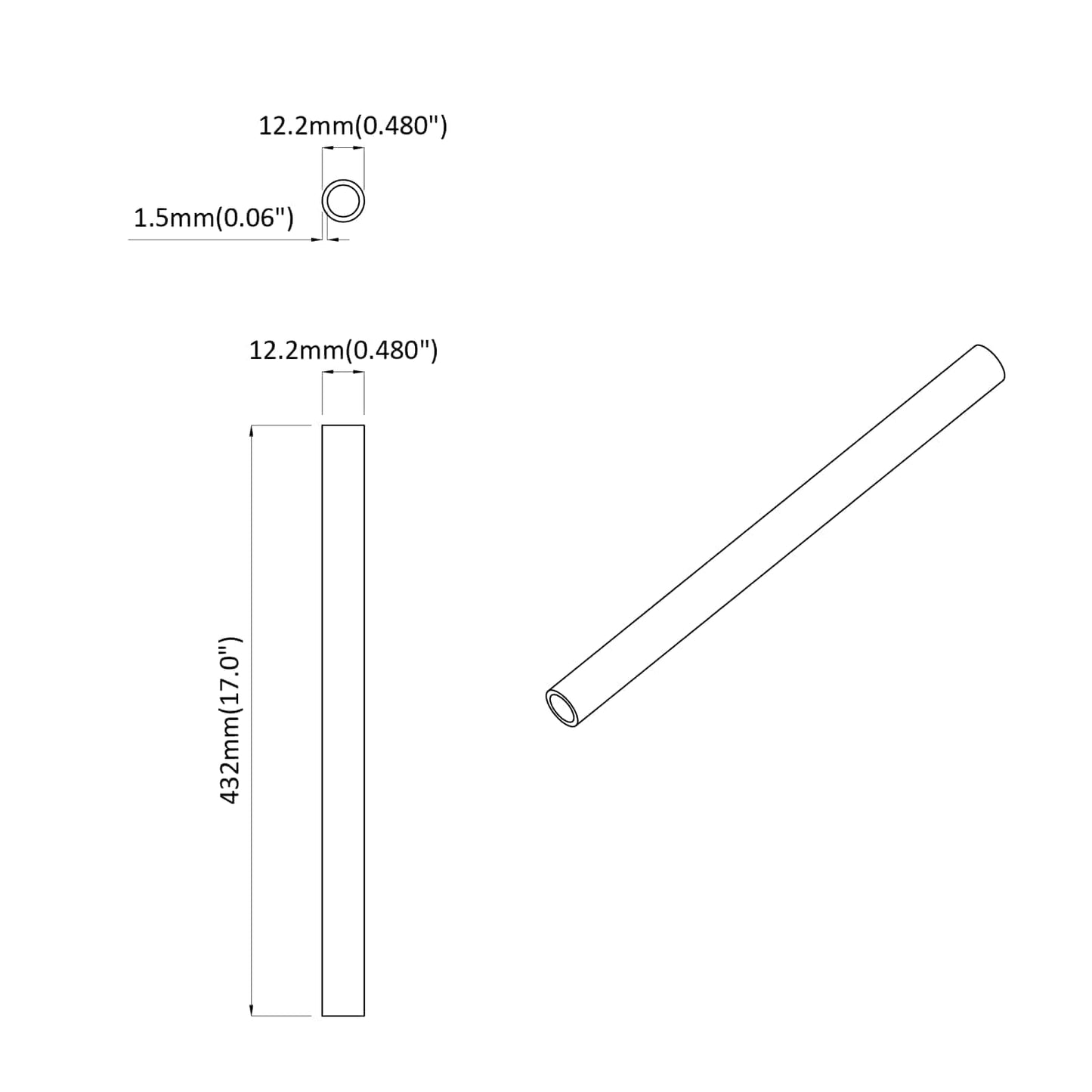 PVC rør 29 stk. Hvid PP og PE