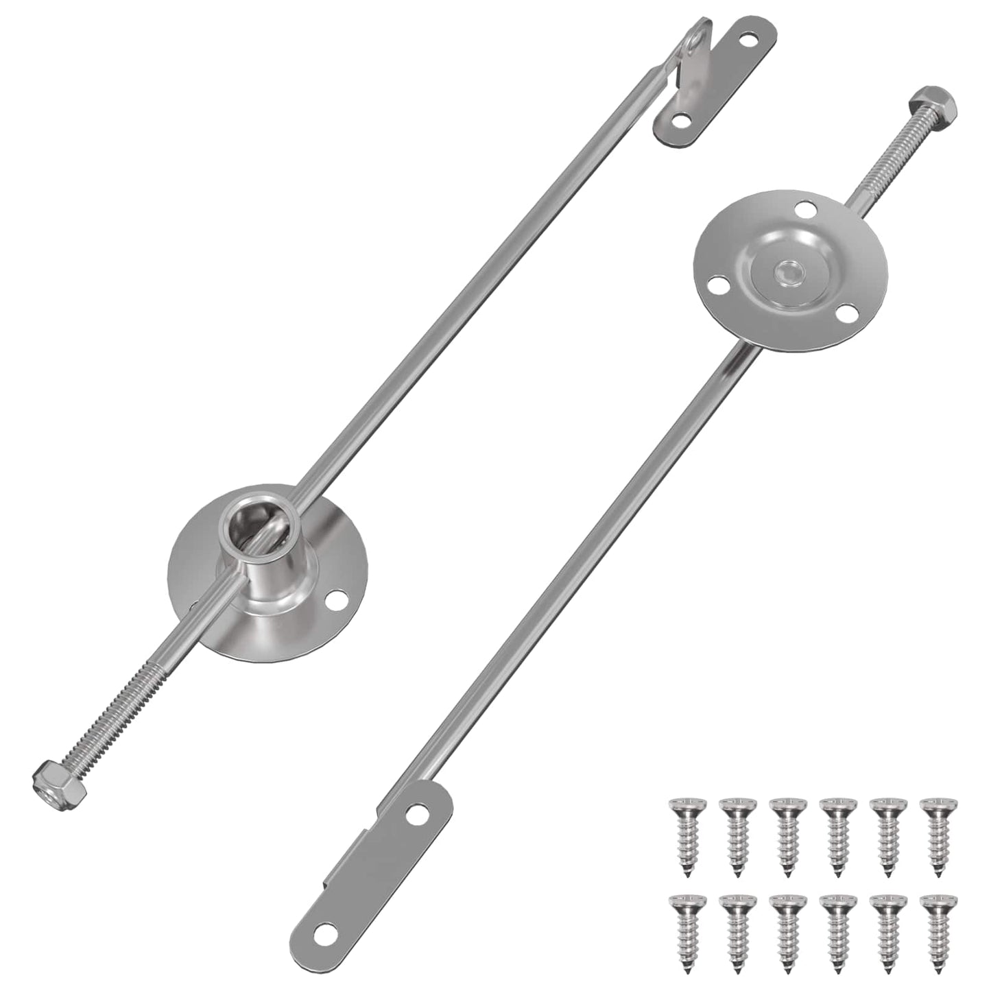 Pull Rod Hinge 2 pcs Sølv 190 mm Jern