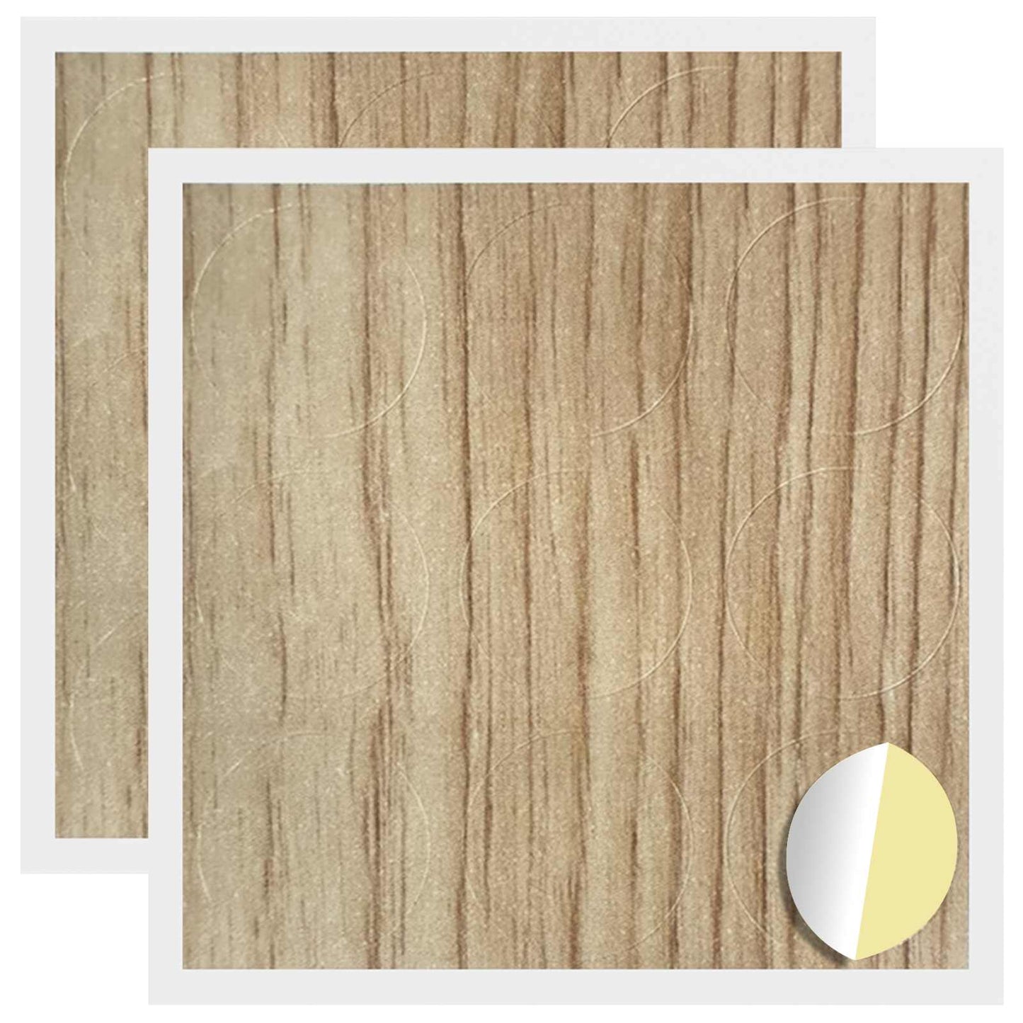 Klæbende Skrue Cover 2 stk. Artisan Egetræ Ø 20 x 0,5 mm