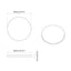 Klæbende Skrue Cover 12 stk. Sonoma eg Ø 20 x 0,5 mm