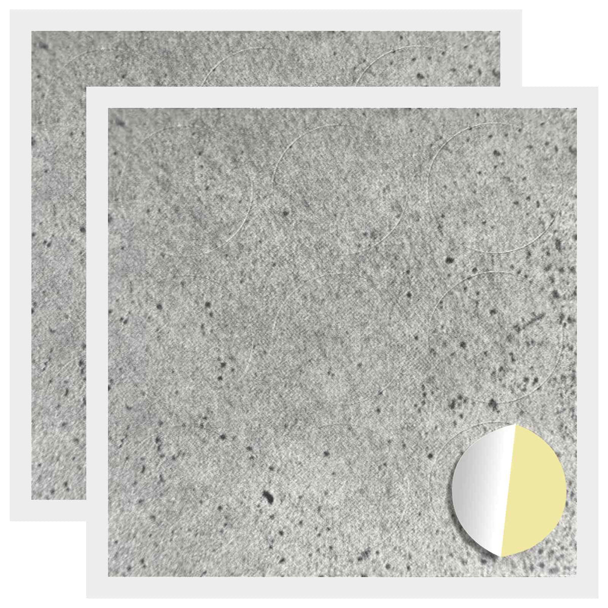 Klæbende Skrue Cover 2 stk. Beton Grå Ø 20 x 0,5 mm