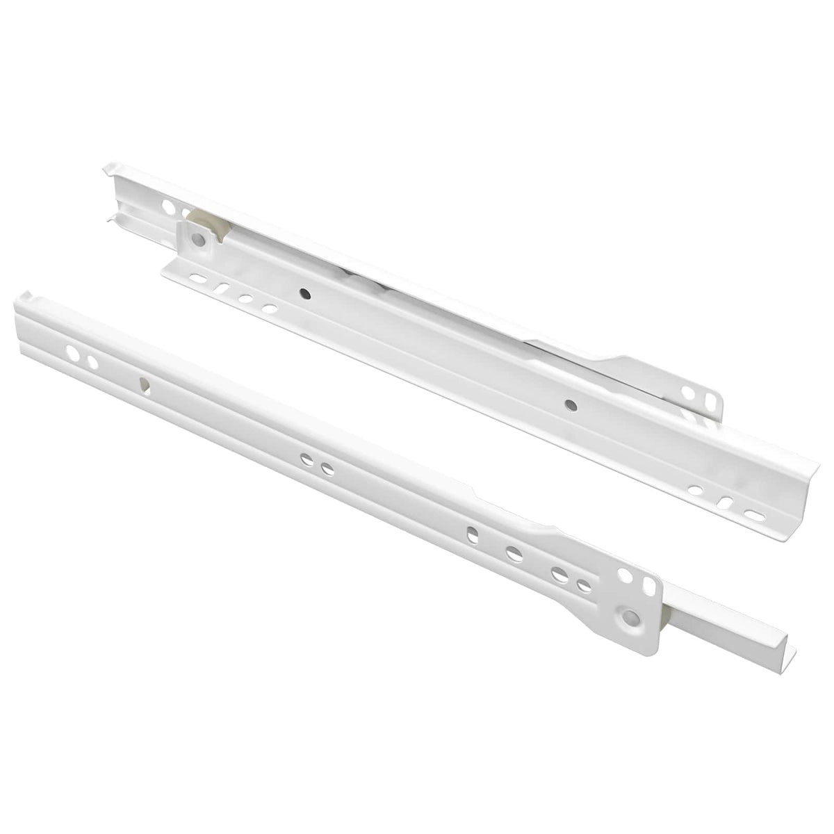 Skuffeskinne 2 stk. Hvid 250 mm Stål