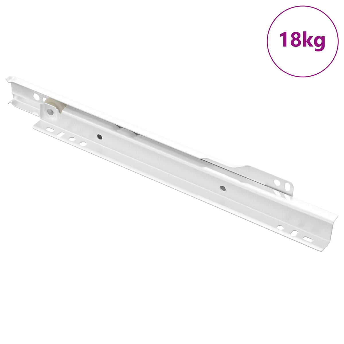 Skuffeskinne 87 stk. Hvid Stål