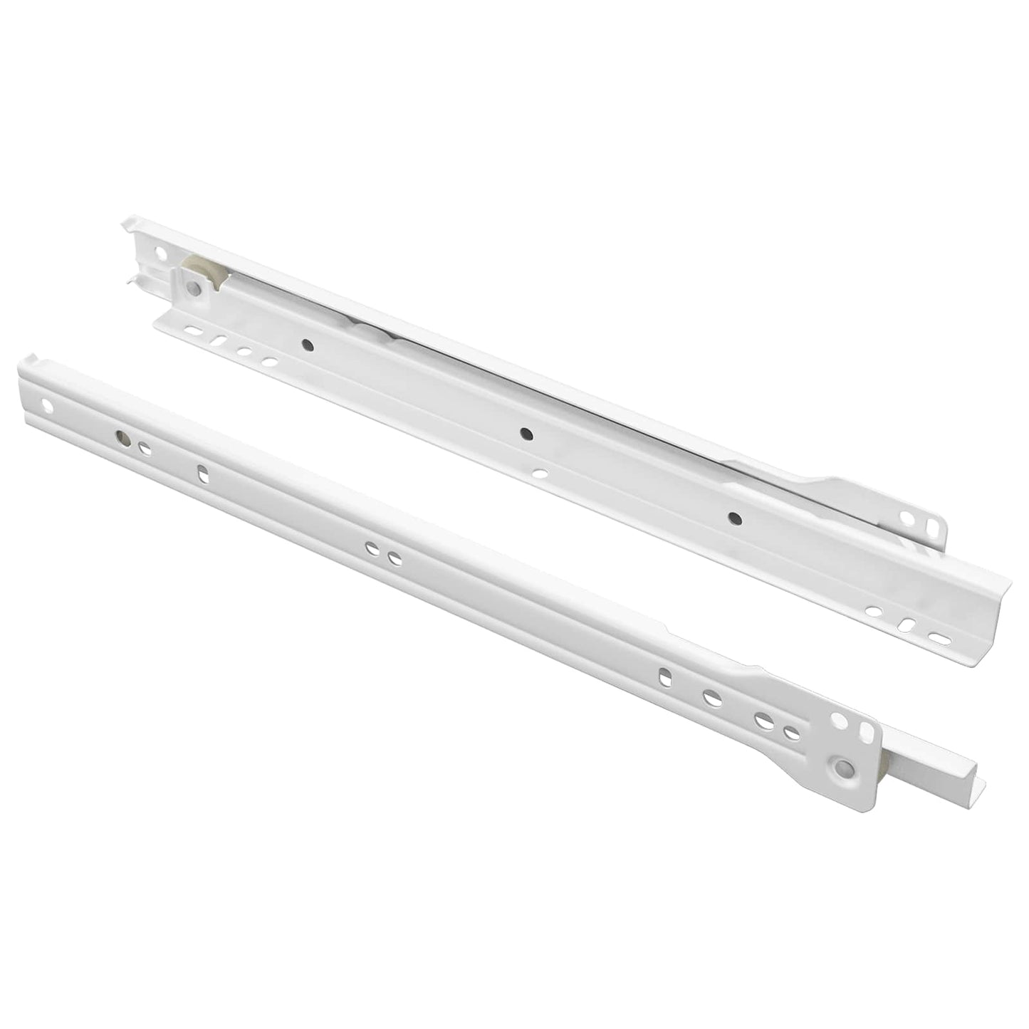 Skuffeskinne 2 stk. Hvid 300 mm Stål