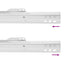 Skuffeskinne 2 stk. Hvid 300 mm Stål