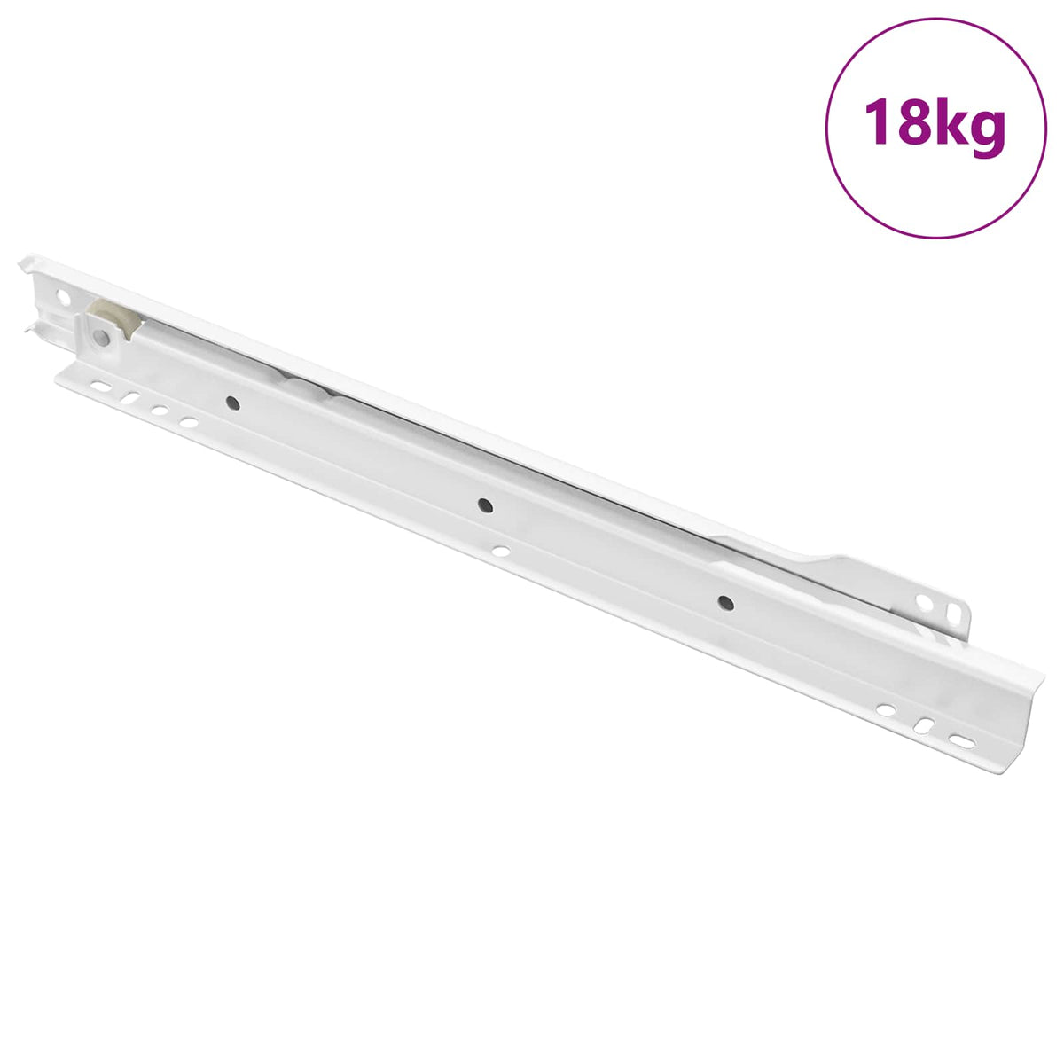 Skuffeskinne 73 stk. Hvid Stål