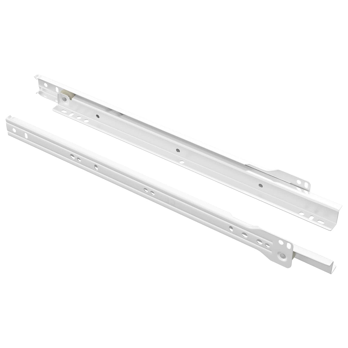 Skuffeskinne 2 stk. Hvid 350 mm Stål