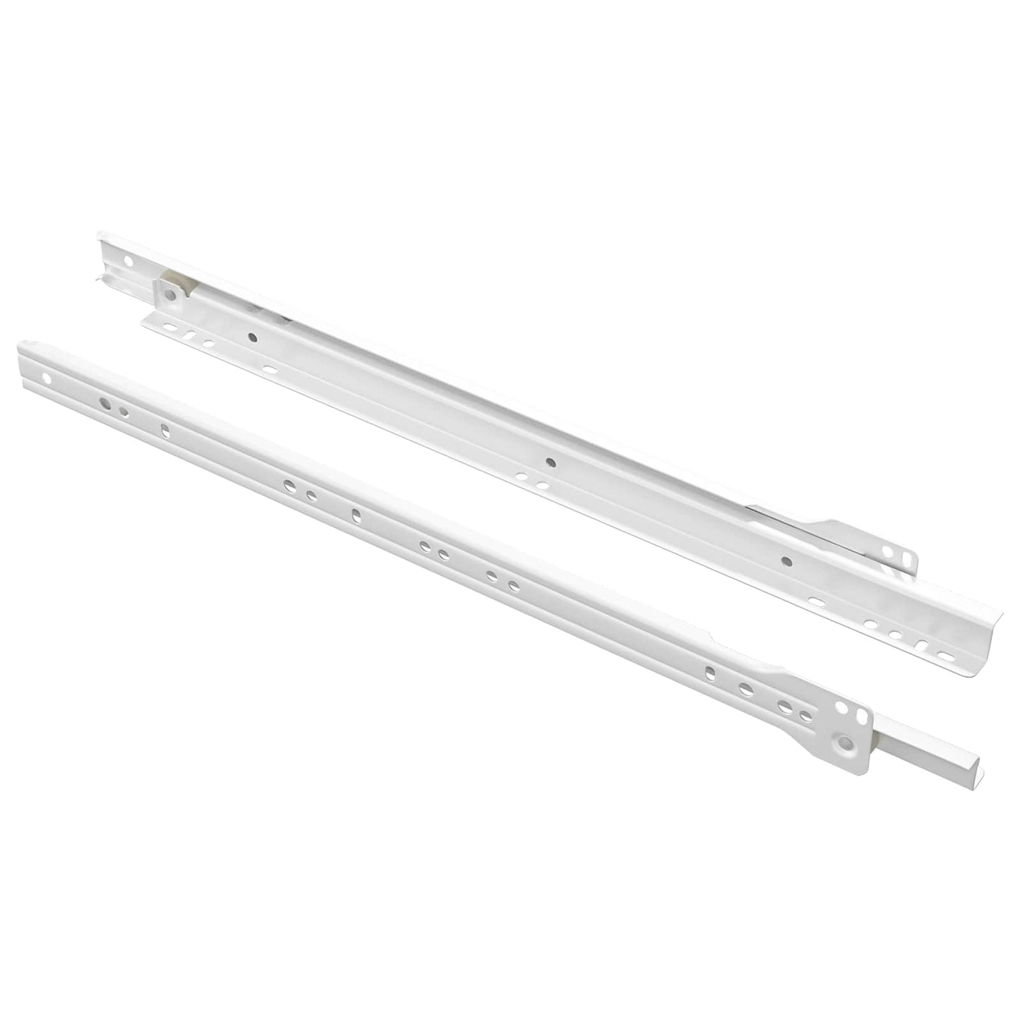 Skuffeskinne 2 stk. Hvid 400 mm Stål