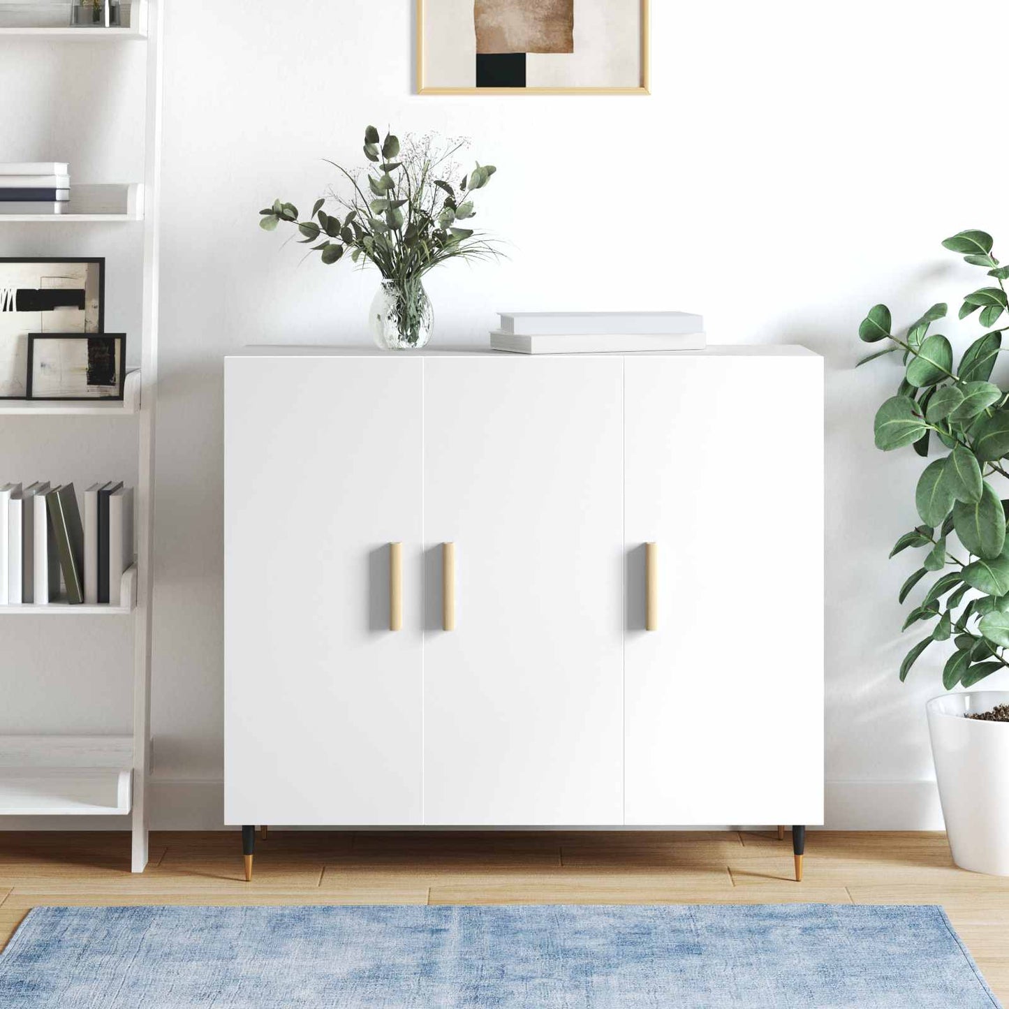 Lige håndtag 2 stk. Naturlig træfarve 130 x 25 x 30 mm