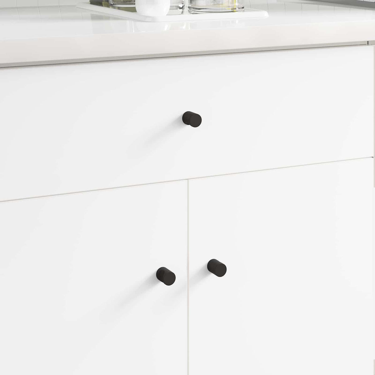 Skabs Knopper 968 stk. Sort Jern