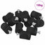 Skabs Knopper 968 stk. Sort Jern