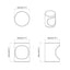 Kabinet Knob 1011 stk. Sort Jern