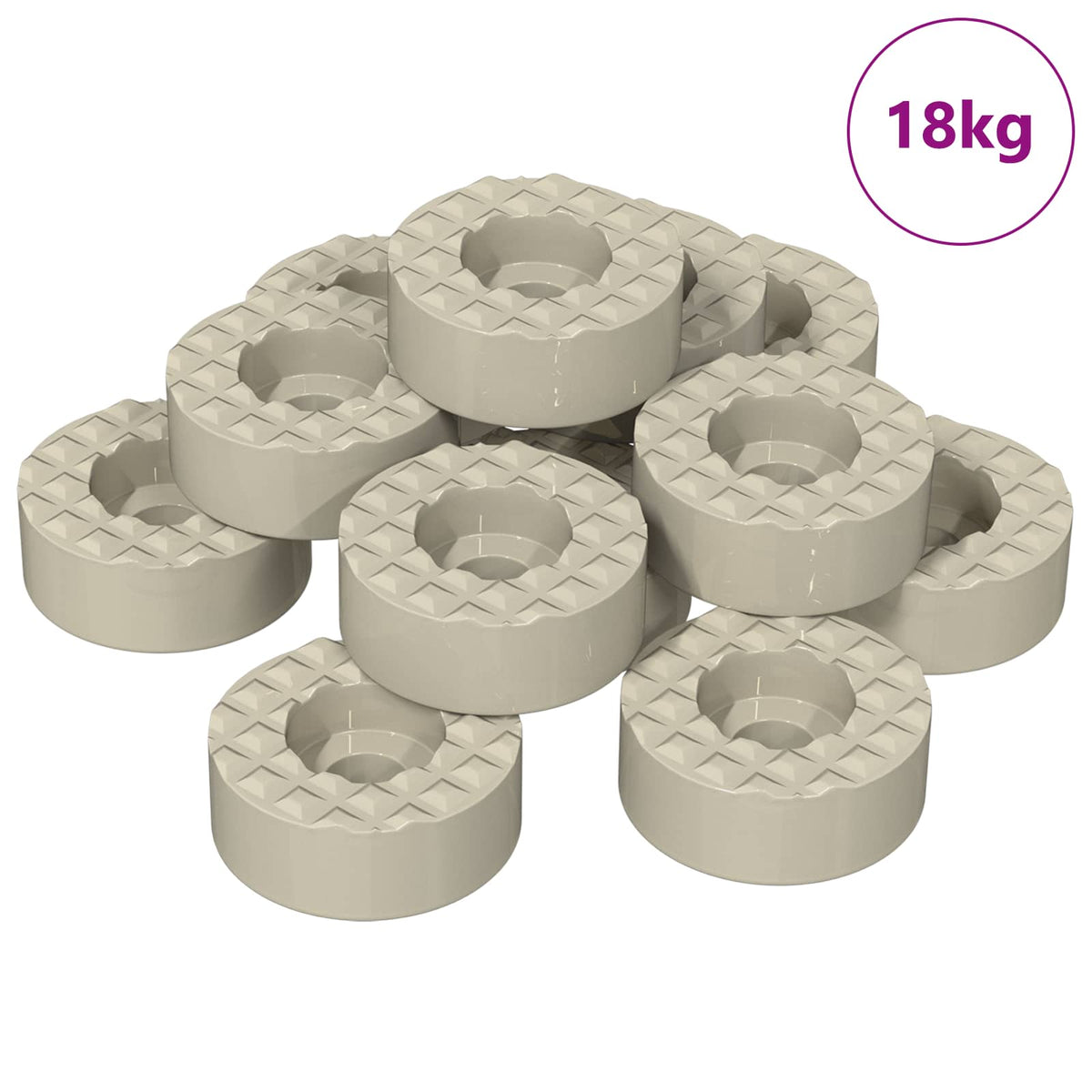 Stol ben gulvbeskyttere 18000 stk. Transparent Ø 15 x 16 mm PVC