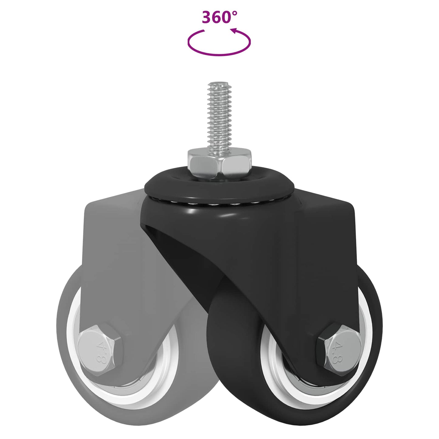 Svinghjul 12 stk. Sort 40,4 x 40,4 x 19,7 mm Jern og nylon