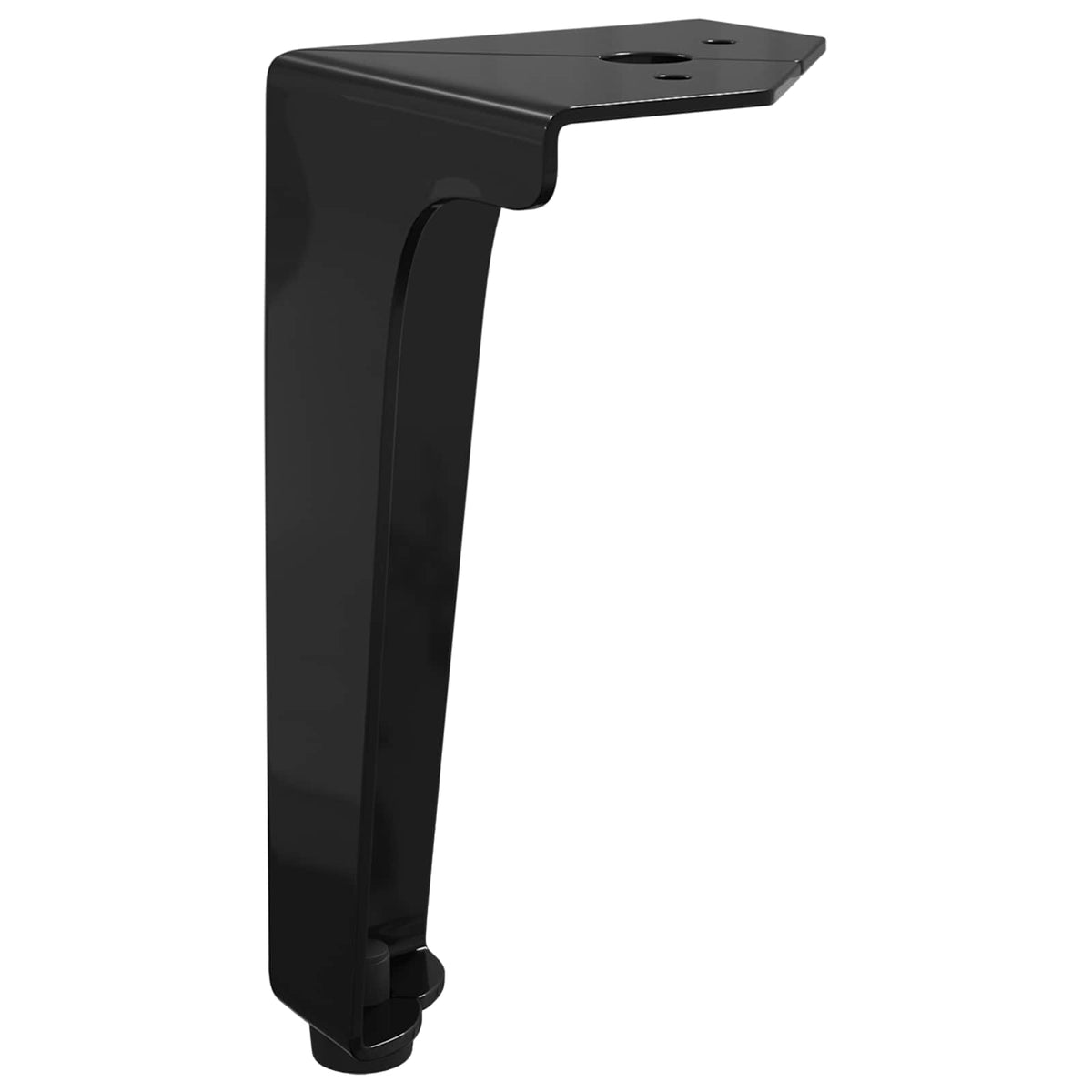 Møbelben 2 stk. Sort 54,1 x 54,1 x 100 mm Jern