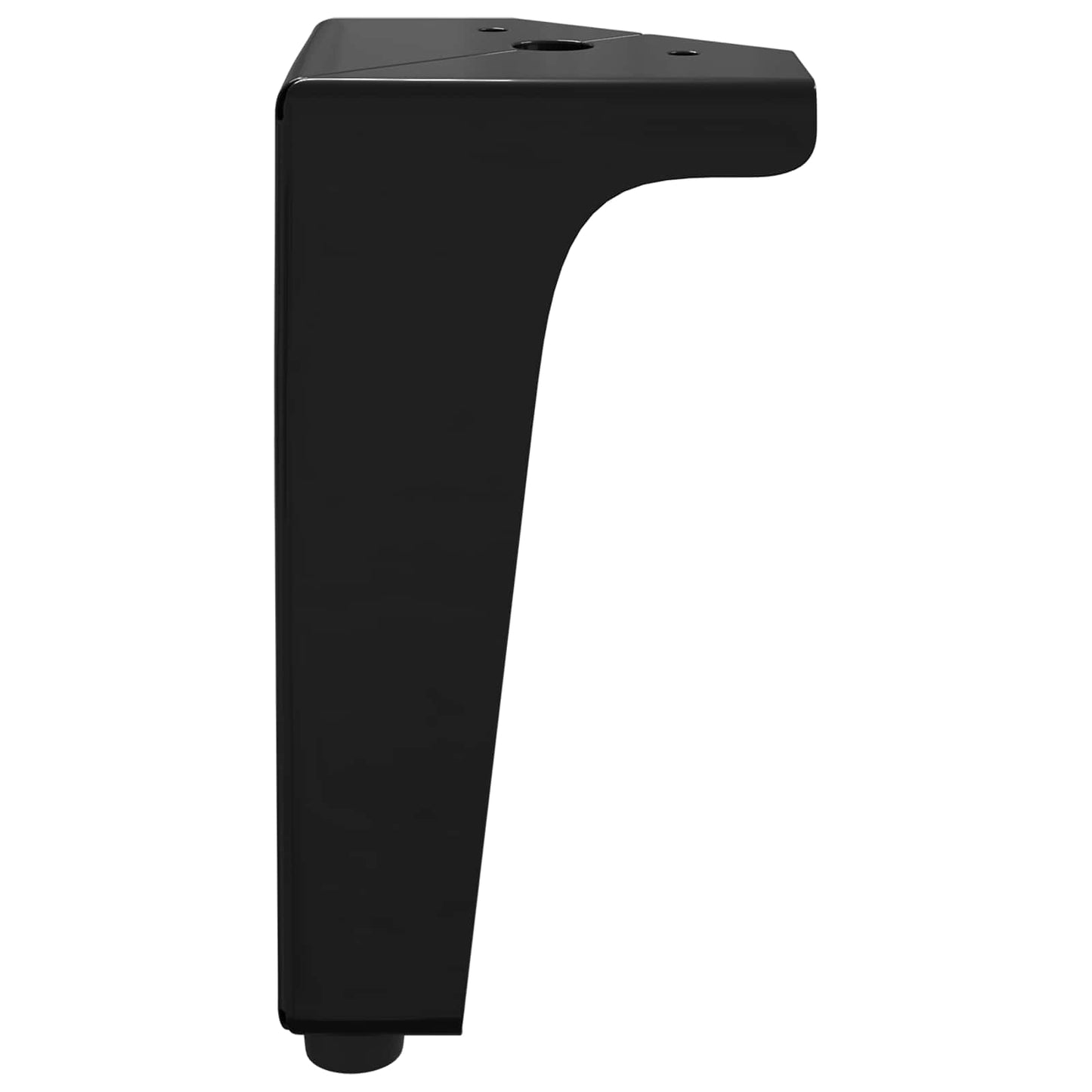 Møbelben 2 stk. Sort 54,1 x 54,1 x 100 mm Jern