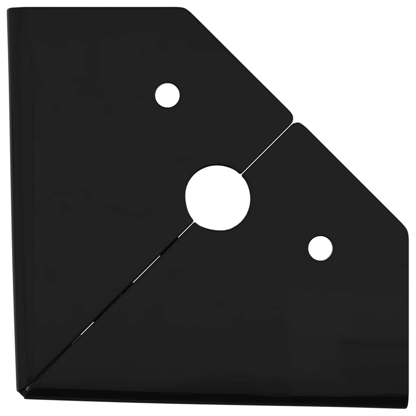 Møbelben 2 stk. Sort 54,1 x 54,1 x 100 mm Jern