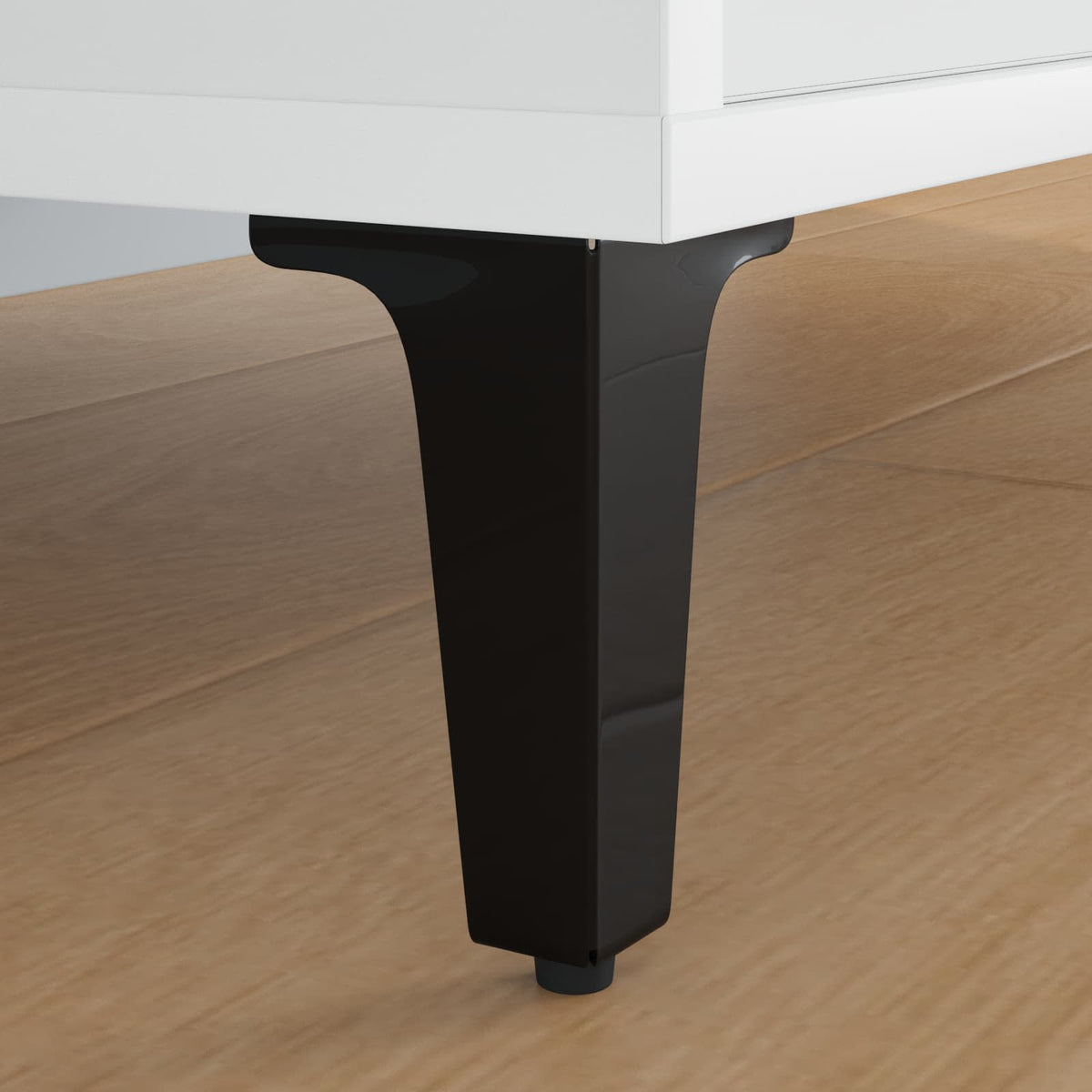 Møbelben 12 stk. Sort 54,1 x 54,1 x 100 mm Jern