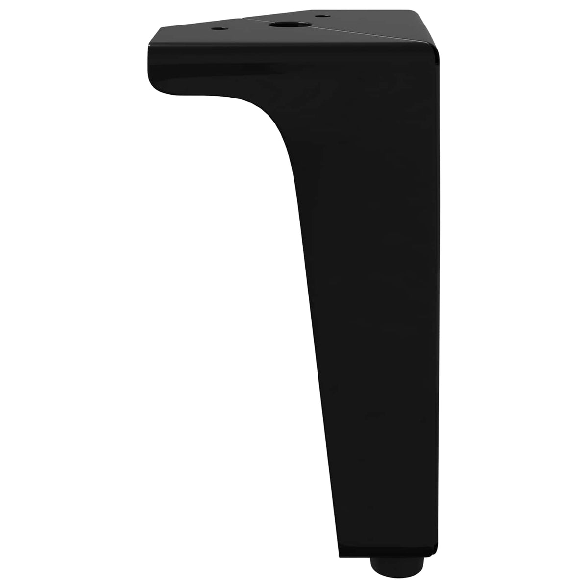 Møbelben 12 stk. Sort 54,1 x 54,1 x 100 mm Jern
