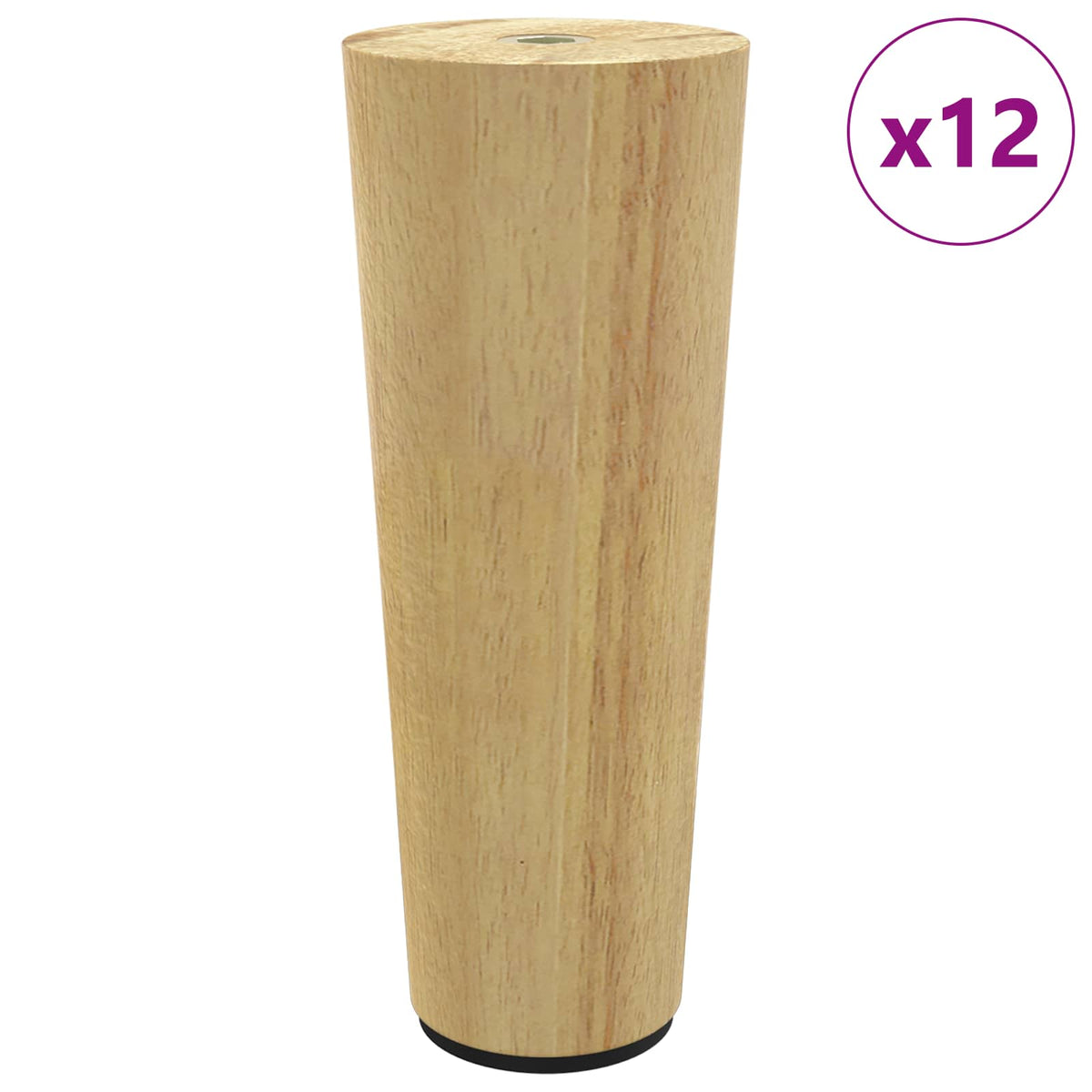 Møbelben 12 stk. Brun Ø 44 x 100 mm Massiv Eucalyptus Træ