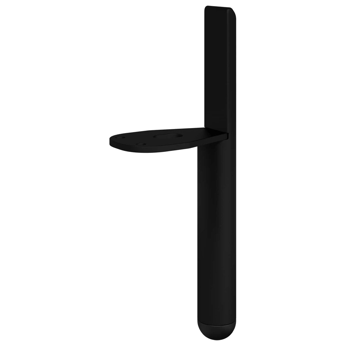 Møbelben 12 stk. Sort 66 x 36 x 160 mm Jern