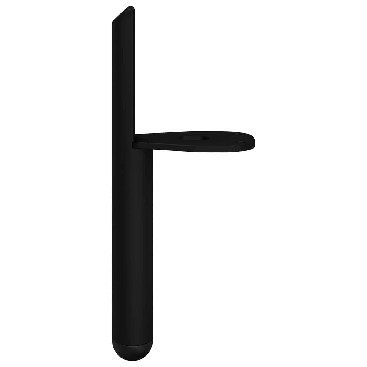 Møbelben 12 stk. Sort 66 x 36 x 160 mm Jern