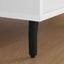 Stående Fødder 2 stk. Sort 40 x 40 x 100 mm Jern