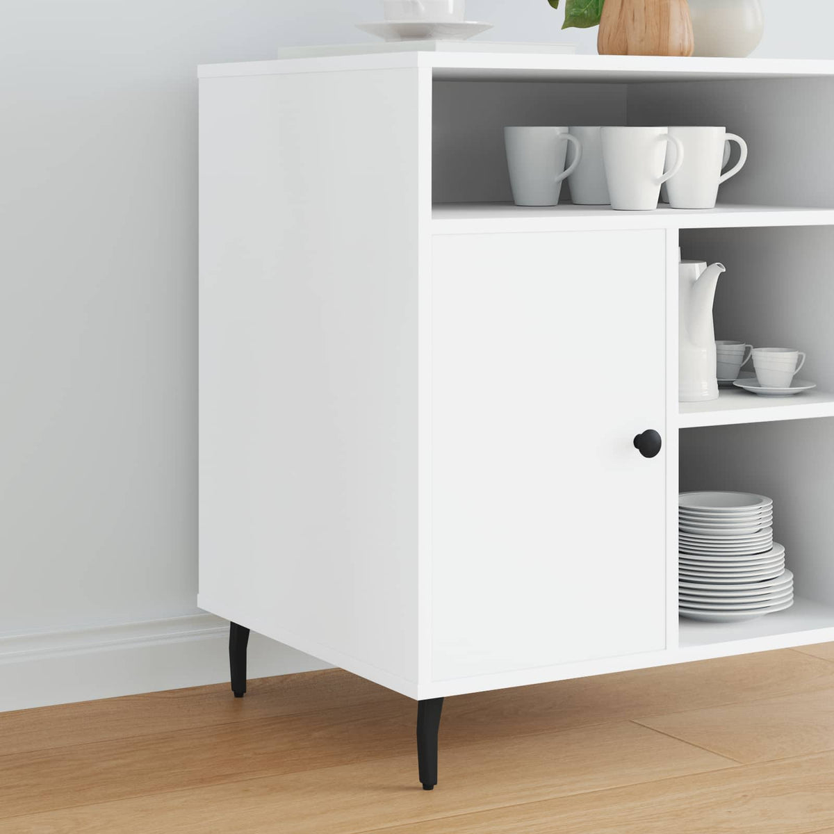 Stående Fødder 12 stk. Sort 40 x 40 x 100 mm Jern