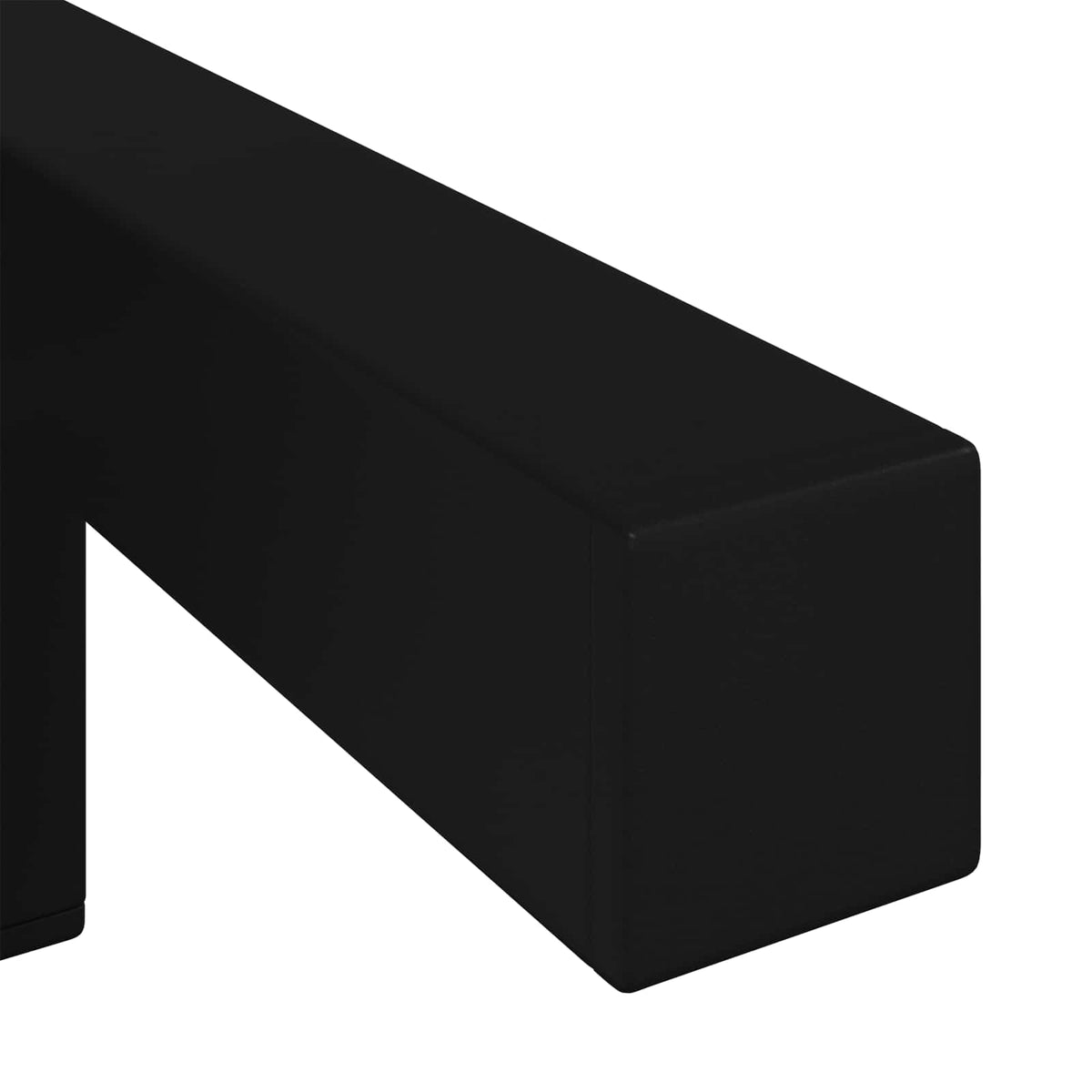 Stående Fødder 2 stk. Sort 57 x 57 x 100 mm Jern