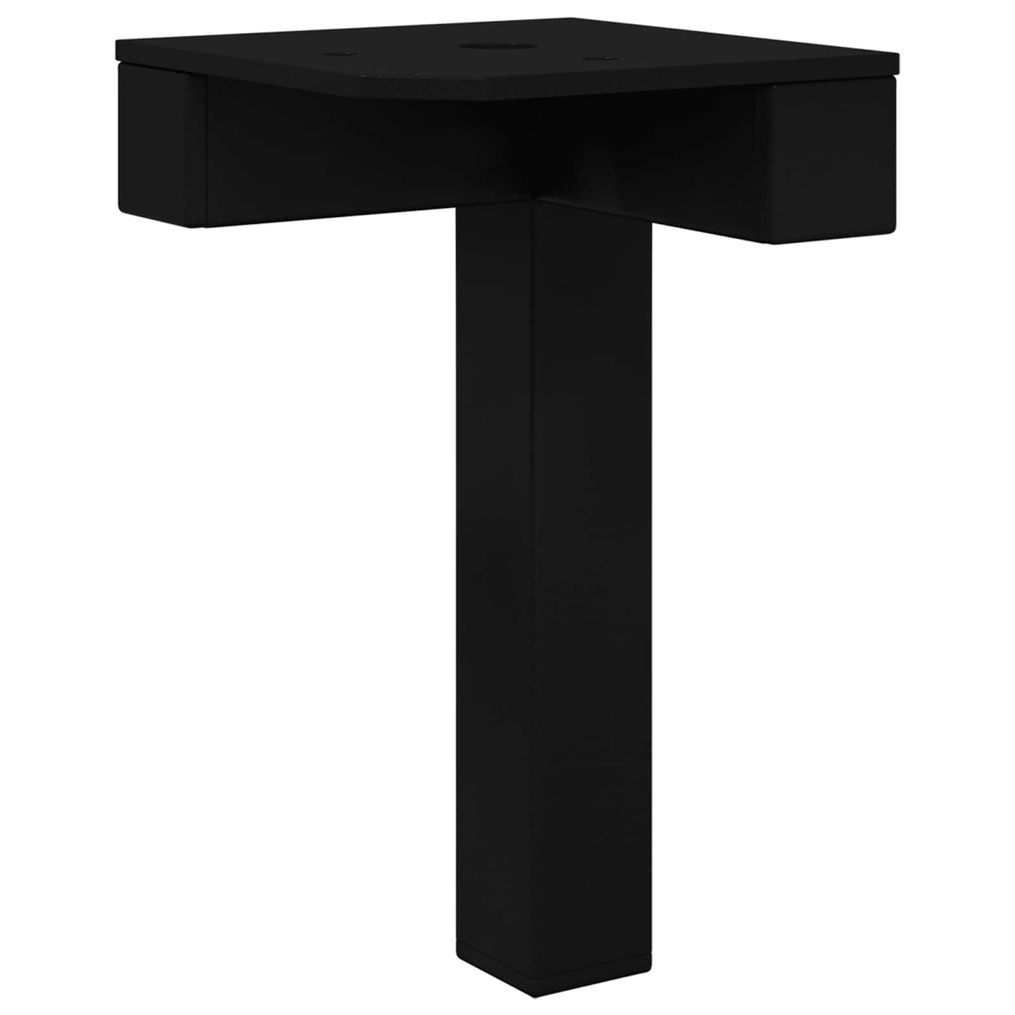 Stående Fødder 2 stk. Sort 57 x 57 x 100 mm Jern
