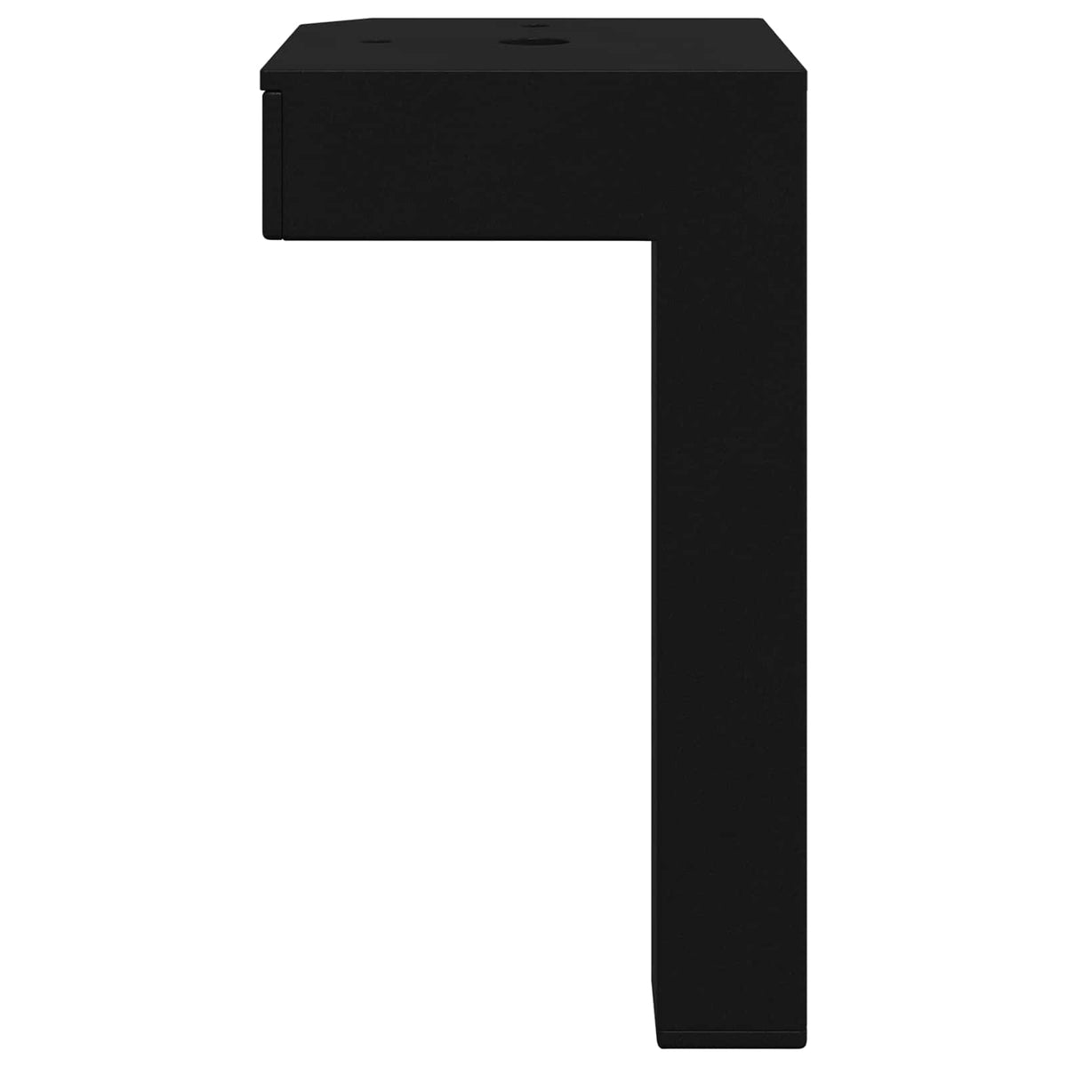 Stående Fødder 12 stk. Sort 57 x 57 x 100 mm Jern