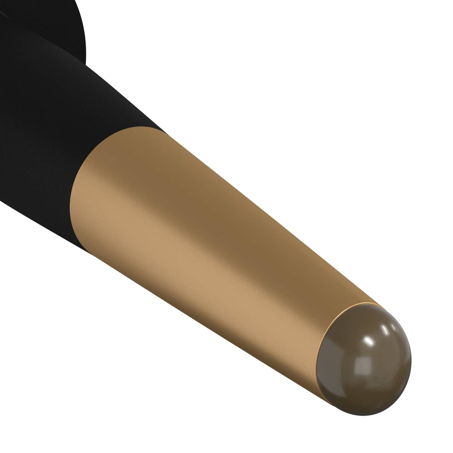 Møbelben 2 stk. Sort og Guld Ø 40 x 98 mm Jern