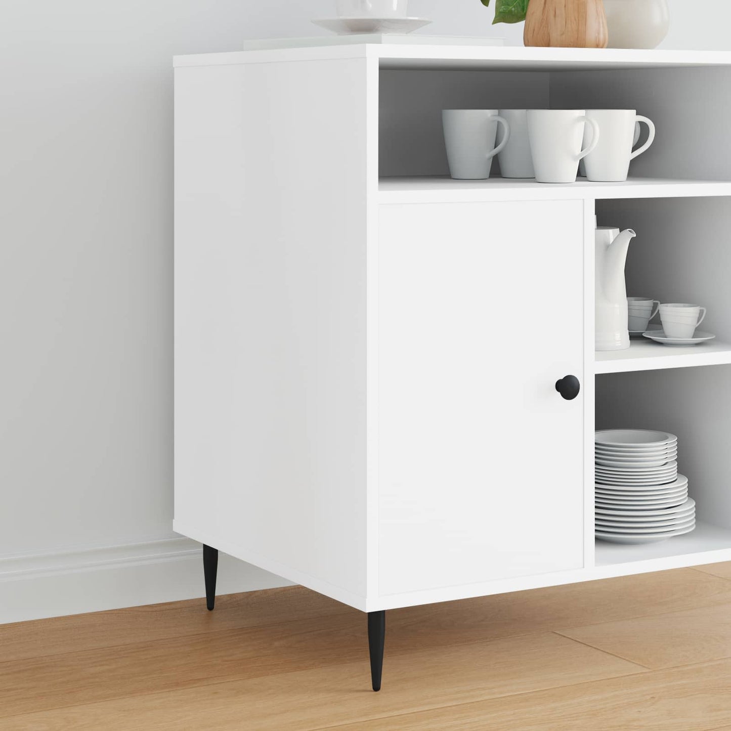 Møbelben 2 stk. Sort Ø 40 x 98 mm Jern