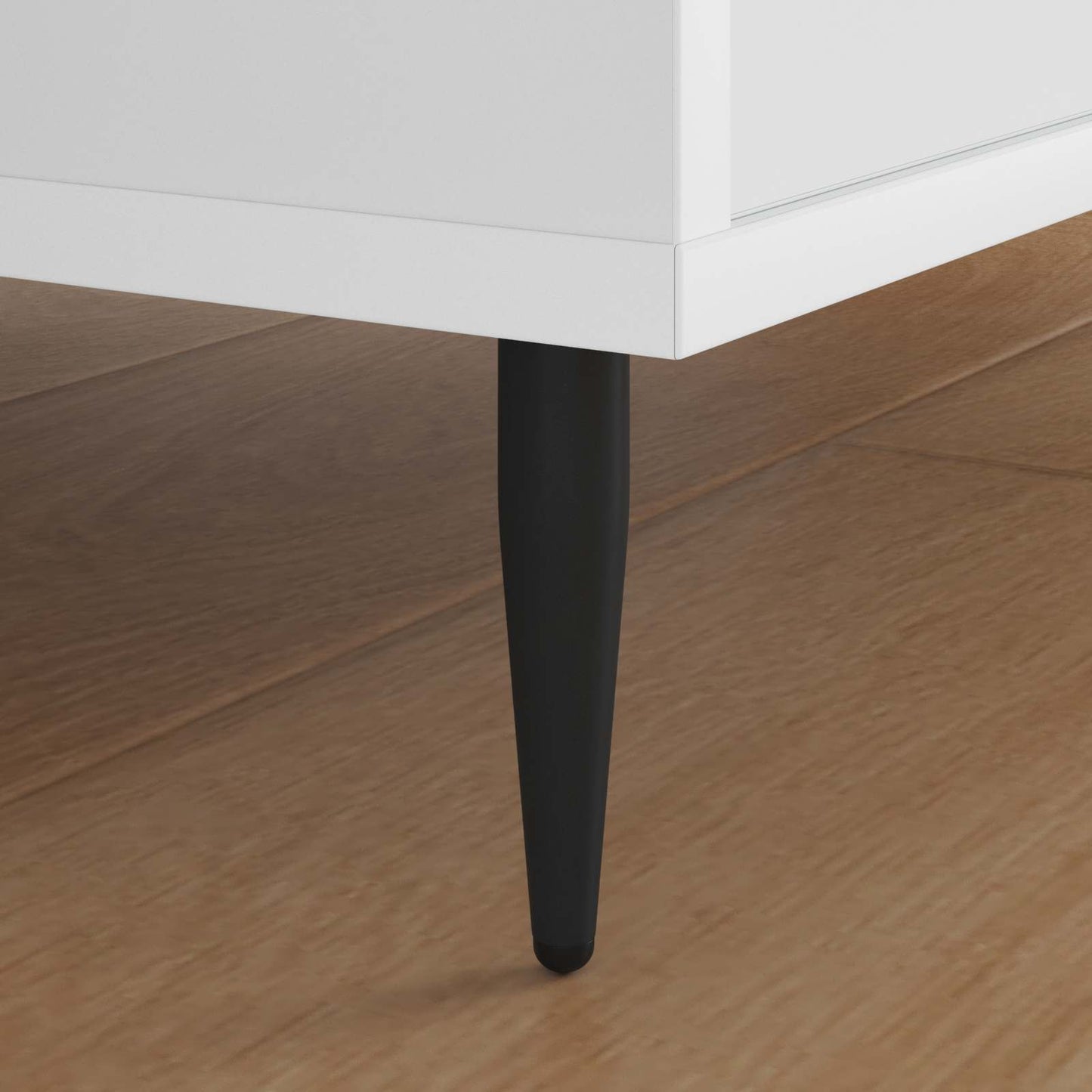 Møbelben 2 stk. Sort Ø 40 x 98 mm Jern