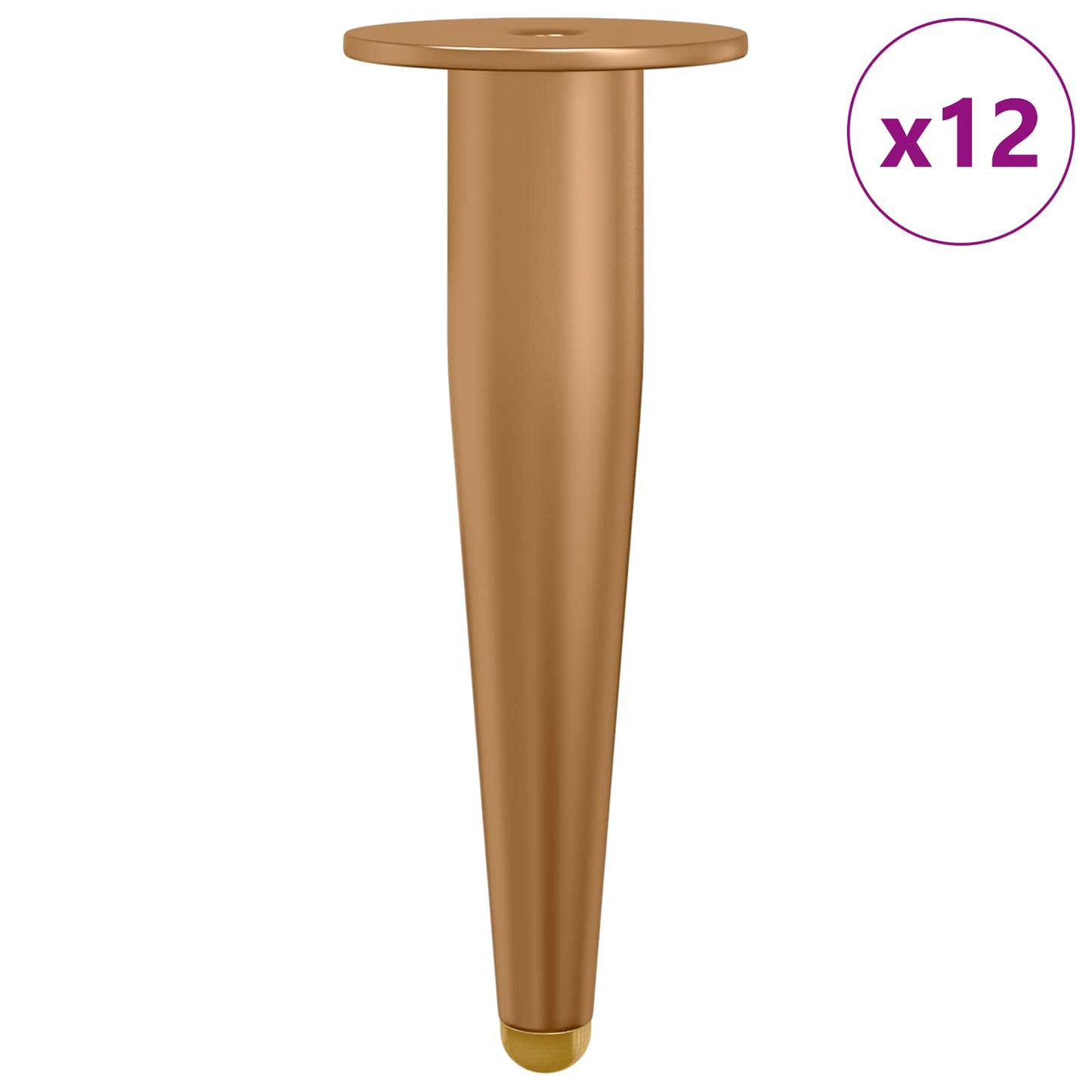 Stående Fødder 12 stk. Guld 98 x 40 mm Jern