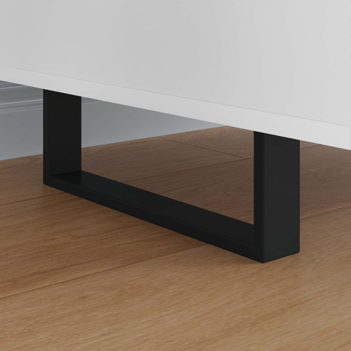 Møbelben 12 stk. Sort 311 x 40,5 x 100 mm Jern