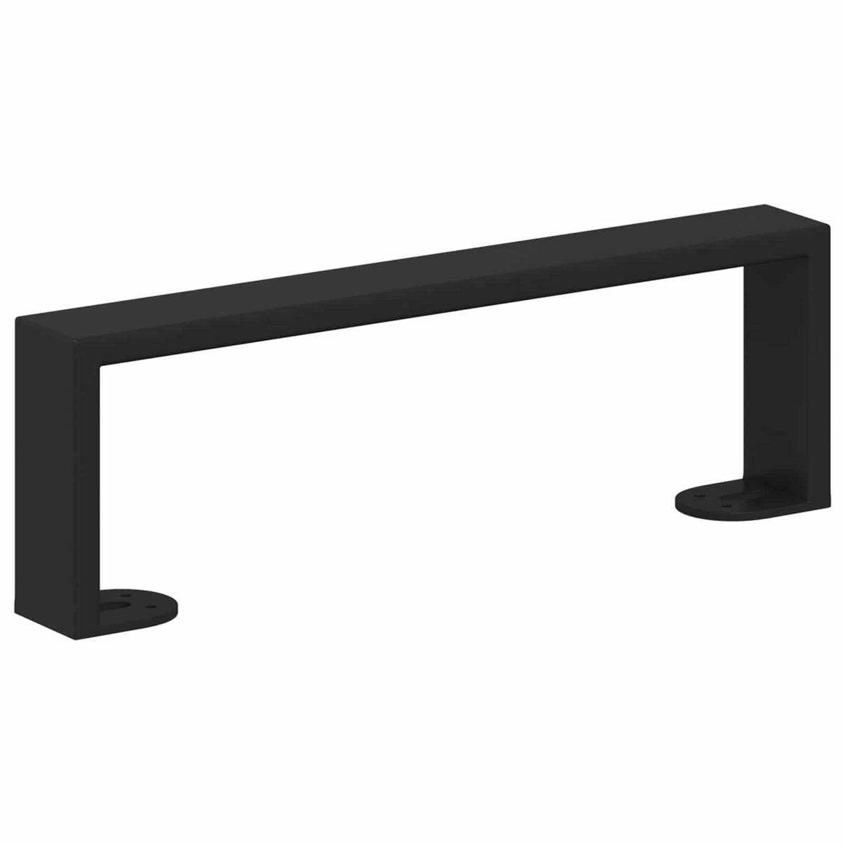 Møbelben 12 stk. Sort 311 x 40,5 x 100 mm Jern