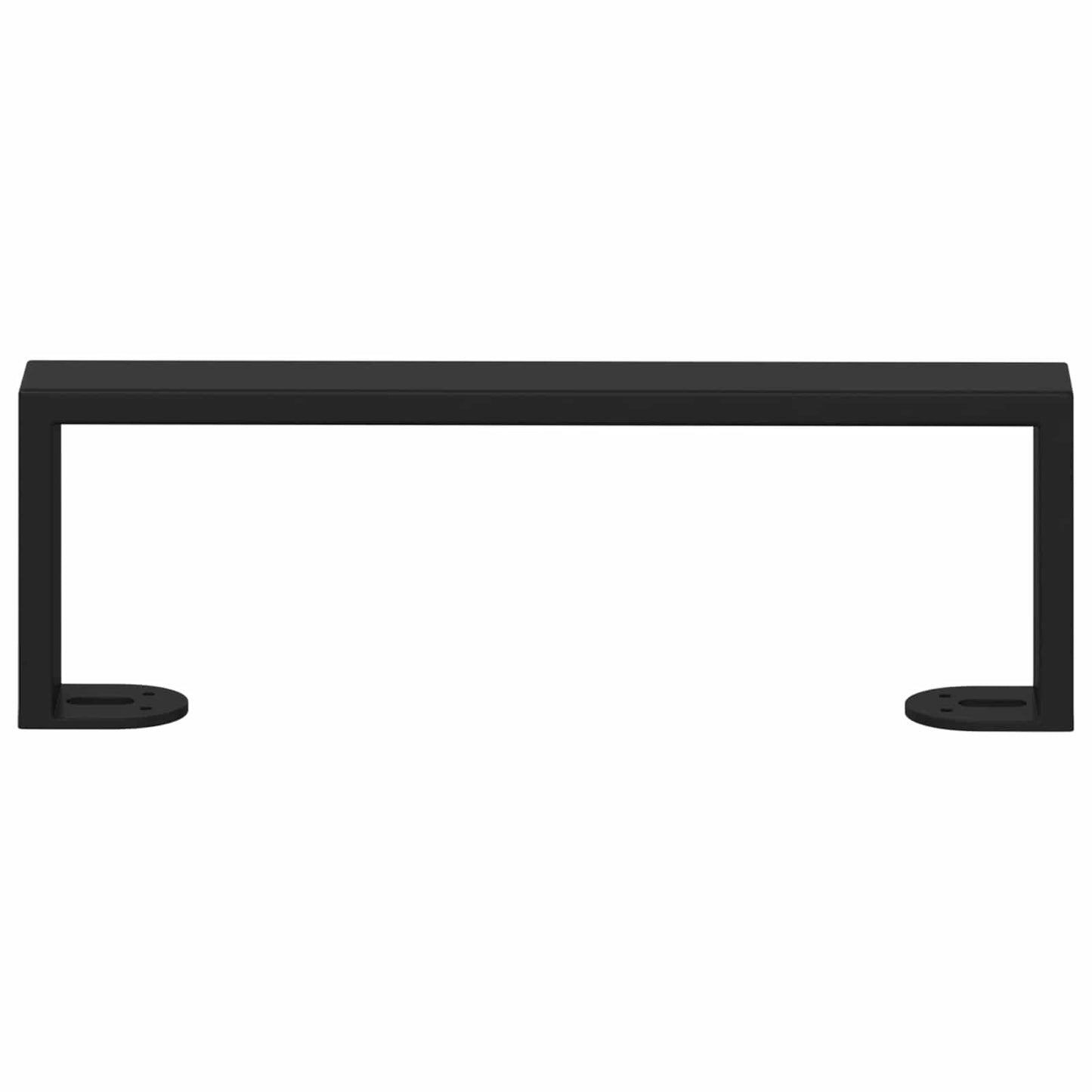 Møbelben 12 stk. Sort 311 x 40,5 x 100 mm Jern